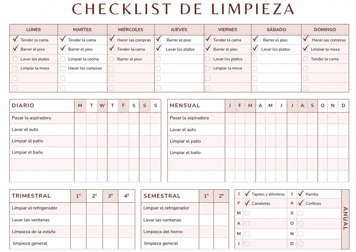 Imagen ilustrativa del bono: Organiza, Respira y Brilla: Checklist de Limpieza